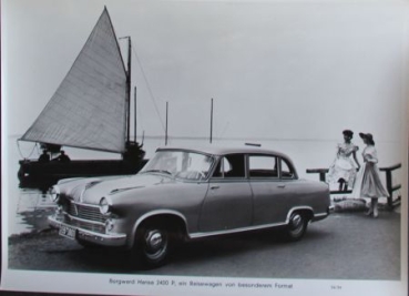 Borgward Hansa 2400 P Reisewagen 1955 Werksfoto (7829)